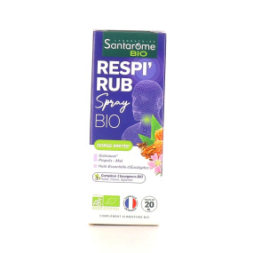 Santarome Bio Respi'Rub Spray Bio Gorge irritée