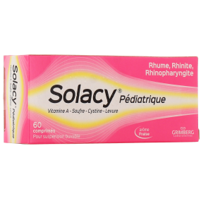 Solacy pédiatriques affections rhinopharyngées 60 comprimés