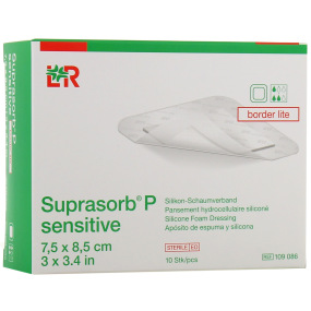Suprasorb P Sensitive Pansements Hydrocellulaires siliconés