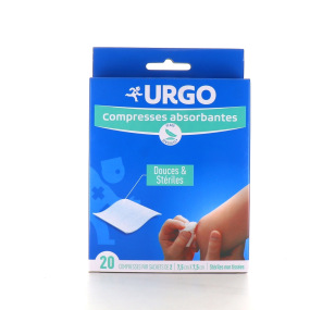 Urgo - Carrés de coton - Ultra-doux Absorbants - Coton de qualité - 180  Unités