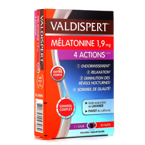 Valdispert Mélatonine 1,9 mg 4 actions