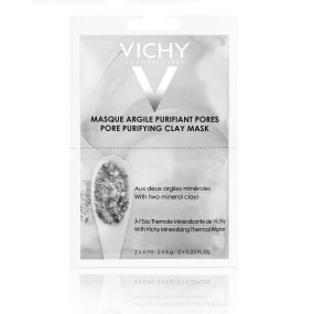 Vichy Masque Minéral Argile Purifiant Sachet Bi-dose 2x6ml