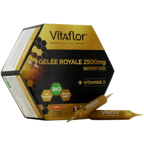 Vitaflor Gelée royale Bio 2500mg et vitamine D
