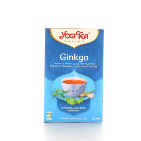 Yogi tea thé vert gingembre citron 17 sachets - Pharmacie Cap3000