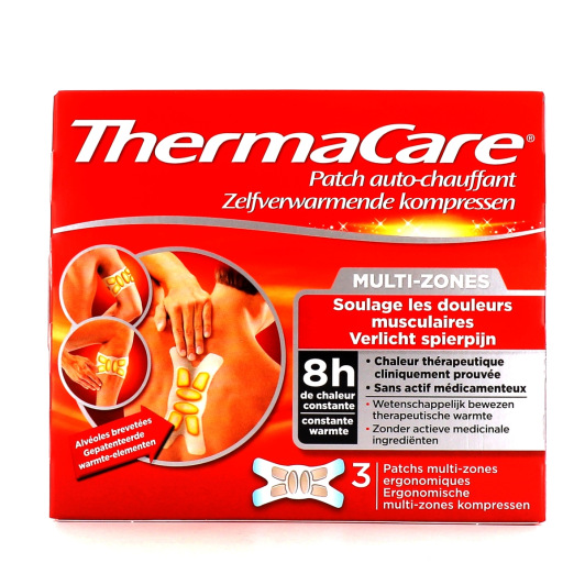 Thermacare Patch Auto-Chauffant Multi-Zones 3 Patchs