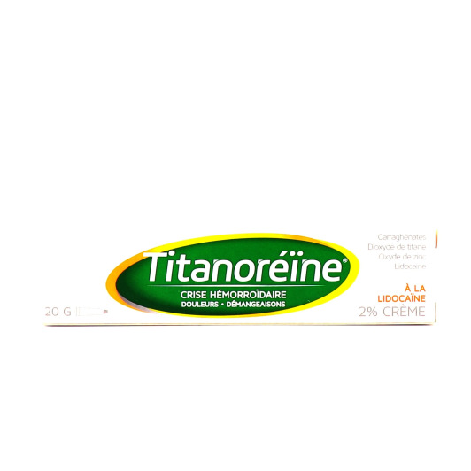 Titanoréïne à la lidocaïne 2% crème rectale 20g