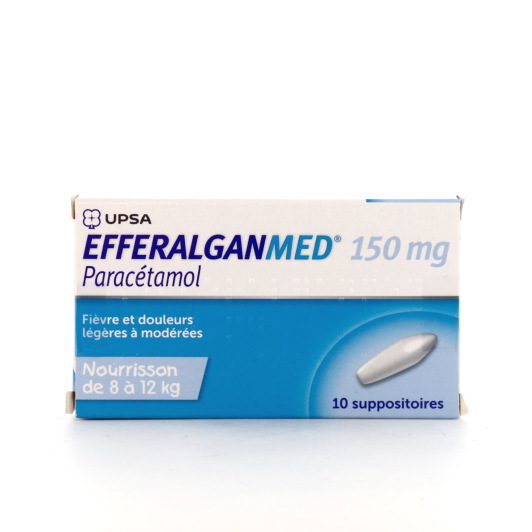 EfferalganMed 150 mg 10 suppositoires