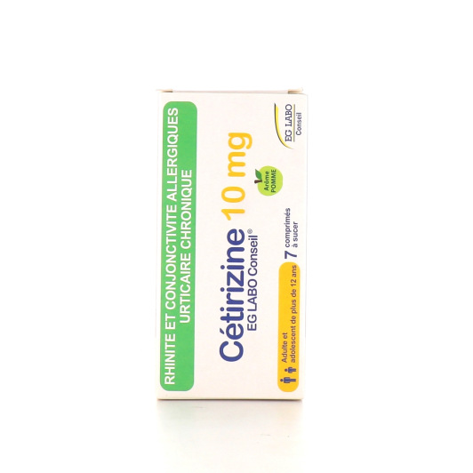 EG Labo Cetirizine 10 mg comprimé à sucer