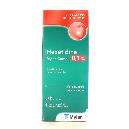 Hexetidine 0,1% Mylan 400 ml