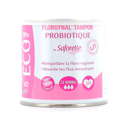 Saforelle Florgynal Tampon Probiotique Normal x22