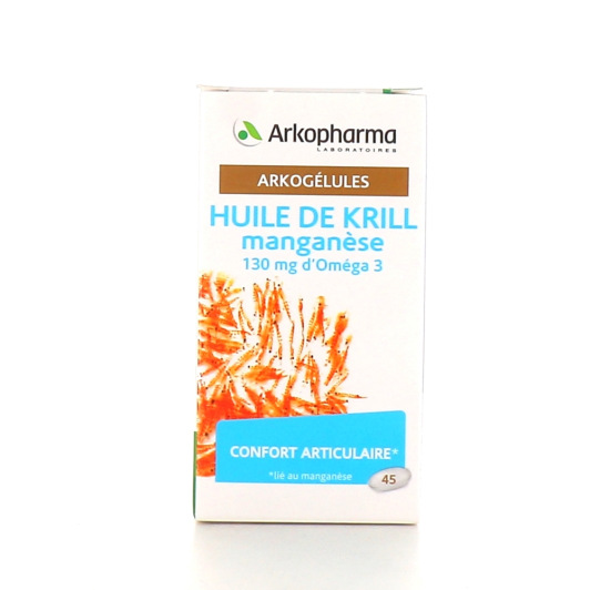 Arkogélules Huile de Krill manganèse 45 gélules