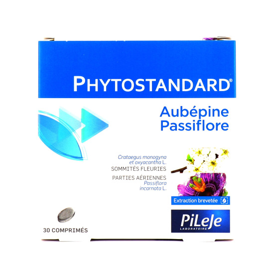 Pileje Phytostandard Aubépine Passiflore 30 comprimés