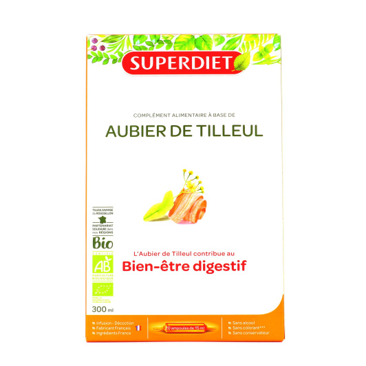 Super Diet Aubier de Tilleul Bio 20 ampoules