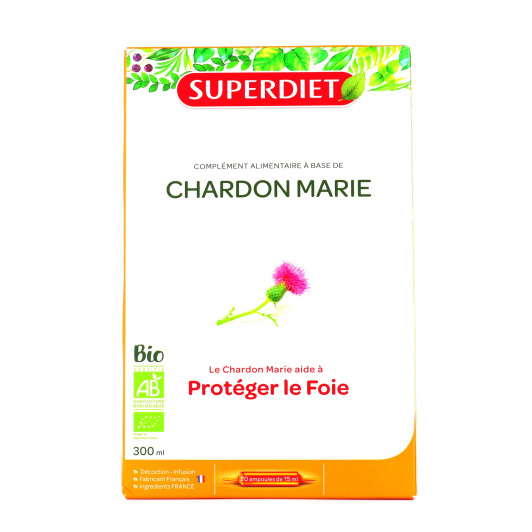 Super Diet Chardon Marie Bio 20 Ampoules