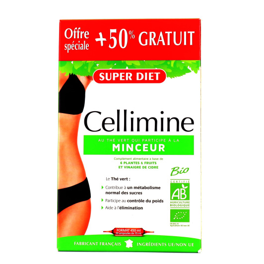 Super Diet Cellimine Bio 30 Ampoules dont 50% gratuit