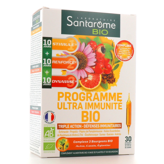 Santarome Programme Ultra Immunité Bio 30 ampoules