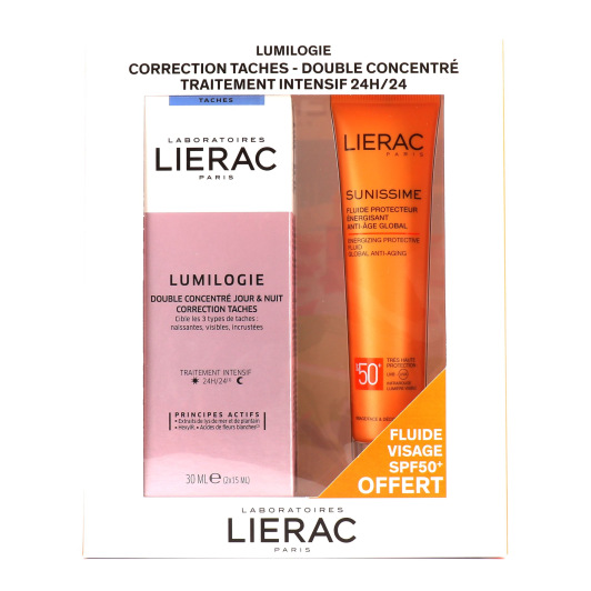 Lierac Coffret Lumilogie correction taches + Sunissime fluide protecteur Offert