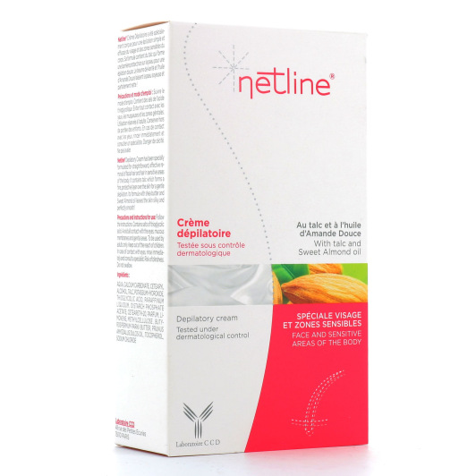 Netline Crème dépilatoire visage et zones sensibles