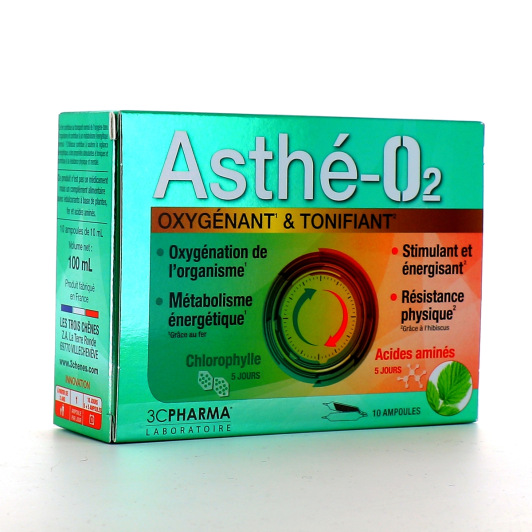 Asthé-02 Oxygénant et Tonifiant 10 ampoules