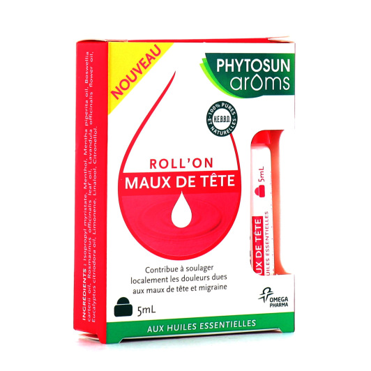 Phytosun Aroms Roll'on Maux de Tête 5 ml