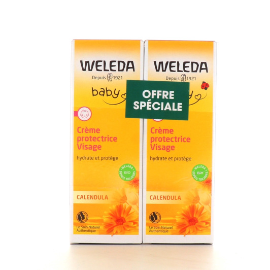 Weleda Bébé Calendula Crème Protectrice Visage Bio