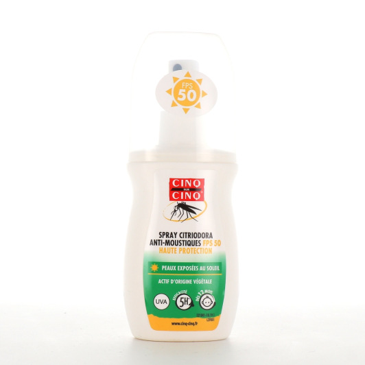 Cinq sur Cinq Spray citriodora anti-moustiques haute protection SPF50