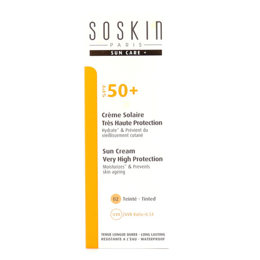Crème solaire très haute protection SPF 50 + teinté