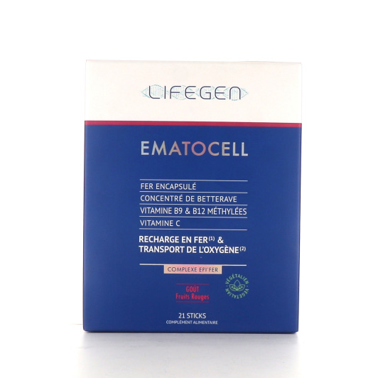Biocyte Lifegen Ematocell Recharge En Fer 21 sticks