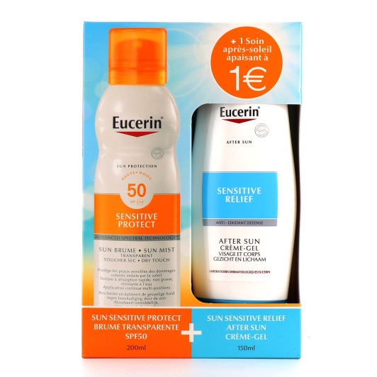 Eucerin Sensitive Protect Sun Brume SPF 50 & After Sun Crème-gel