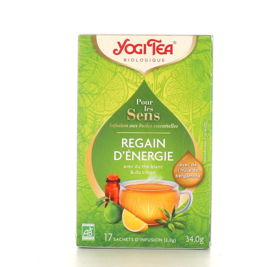 Yogi Tea Regain d'énergie Thé blanc & Citron Bio