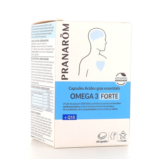 Pranarom Omega 3 Forte Acides gras essentiels 60 capsules