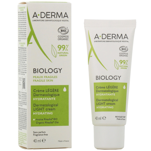 A-Derma Biology Crème Hydratante Dermatologique Bio