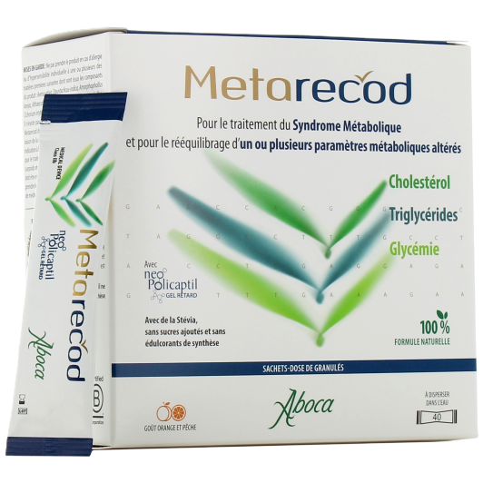 Aboca metarecod syndrome métabolique 40 sachets - 81942 
