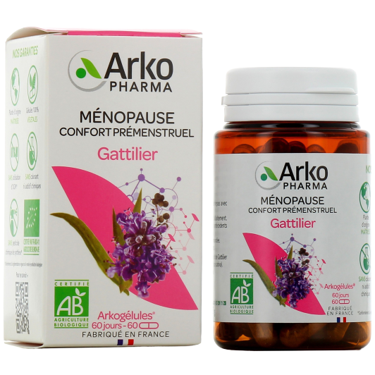 Arkogélules® Gattilier Bio Confort Prémenstruel Ménopause