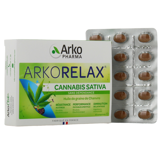 Arkorelax Cannabis Sativa 30 comprimés