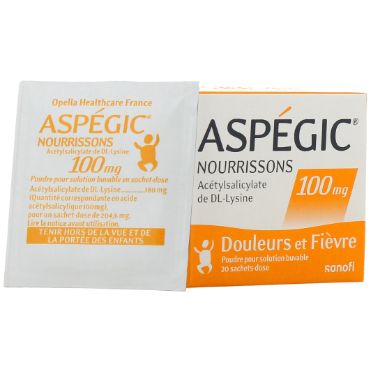 Aspégic Enfants & Nourrissons 100 & 250 mg