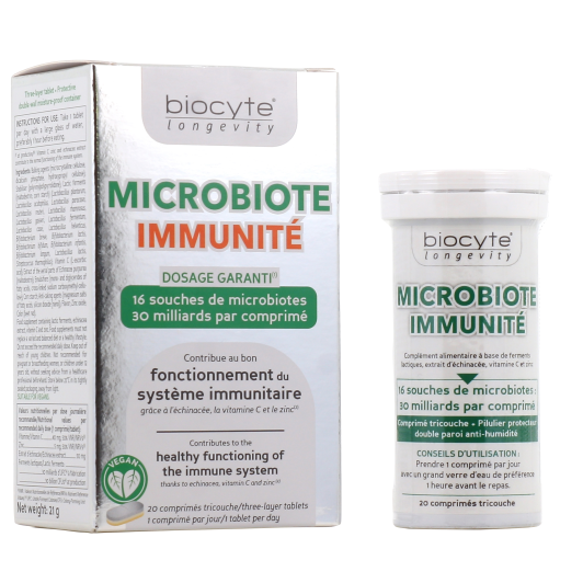 Biocyte Longevity Microbiote Immunité
