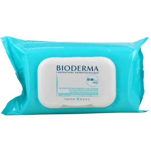 BIODERMA ABCDERM LINGETTES BIODEGRADABLES x60 - Pharmacie Cap3000