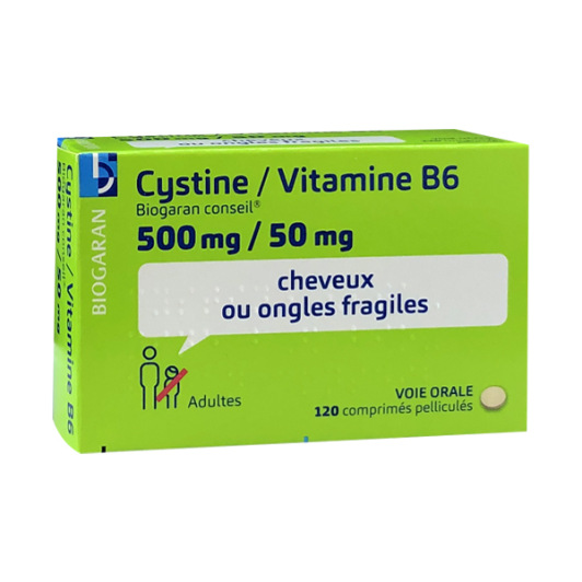 Cystine Vitamine B6 Biogaran 120 comprimés