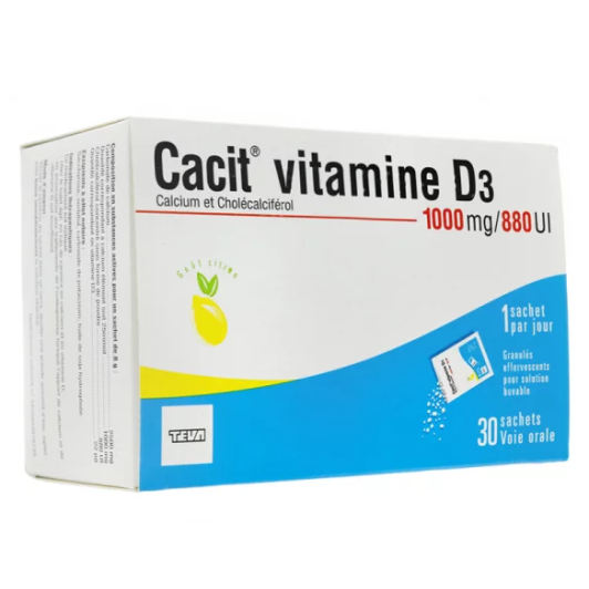 Cacit Vitamine D3 1000mg / 880UI sachets
