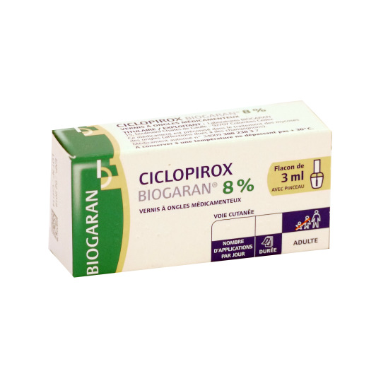 Ciclopirox 8% 3 ml