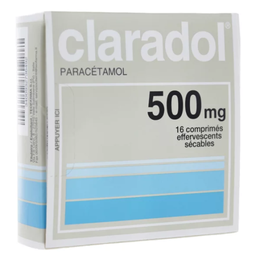 Claradol Paracétamol 500 mg Effervescent