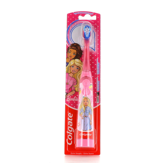 Colgate Brosse à Dent à piles Extra-Souple Barbie