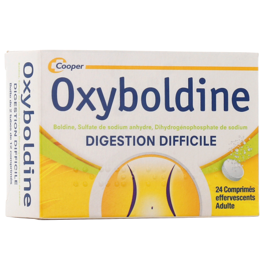 Cooper Oxyboldine 24 comprimés effervescents