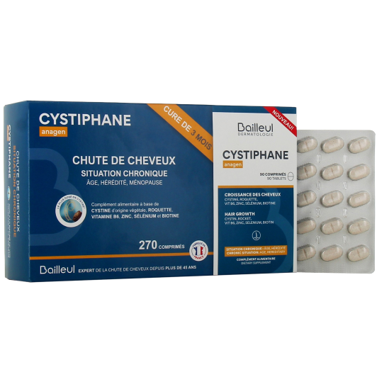 Cystiphane Anagen Situation Chronique - Présentation : Cure de 3 mois (3x90  comprimés)