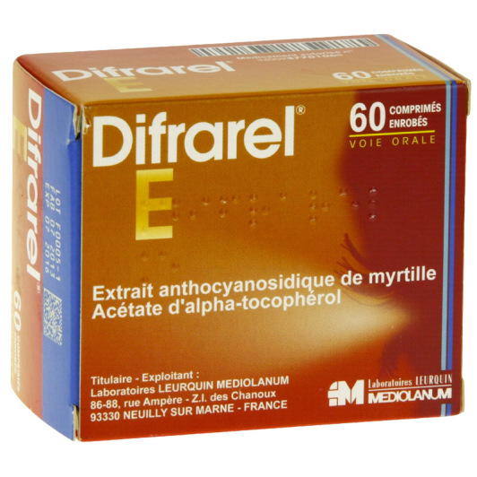 Difrarel E 60 comprimés