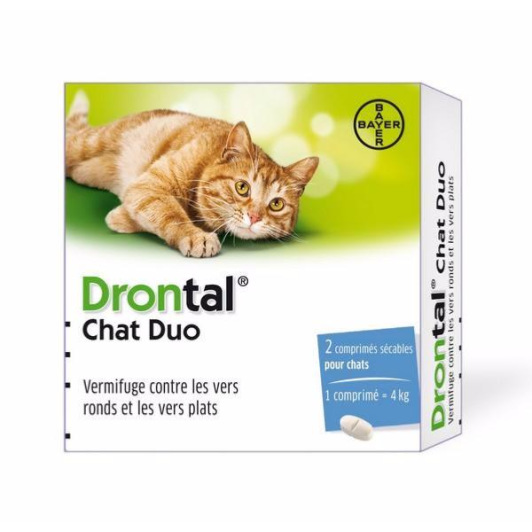Drontal Vermifuge Chat Duo