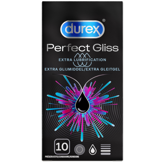 Durex Perfect Gliss Préservatifs Extra Lubrification