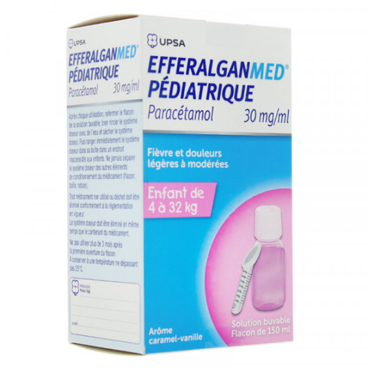 EfferalganMed Pédiatrique 30mg/ml solution buvable