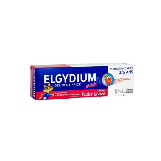 Elgydium Kids Dentifrice Protection Caries Fraise Givrée 3-6 ans